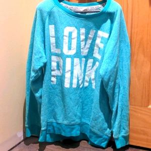 PINK Oversized Crew neck Sweatshirt